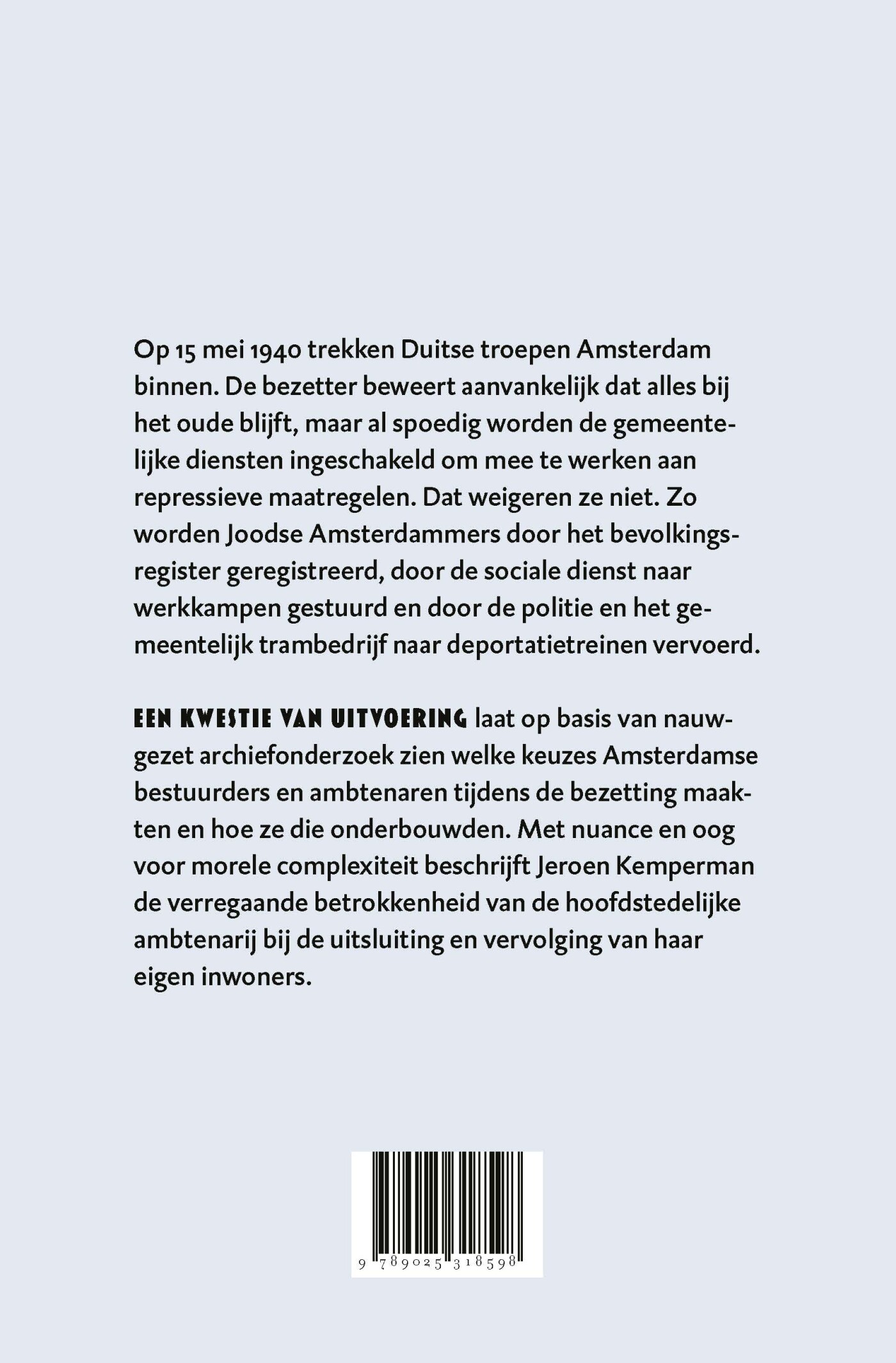 Een kwestie van uitvoering achterkant
