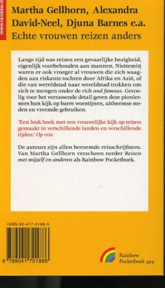 Echte vrouwen reizen anders / Rainbow pocketboeken / 494 achterkant