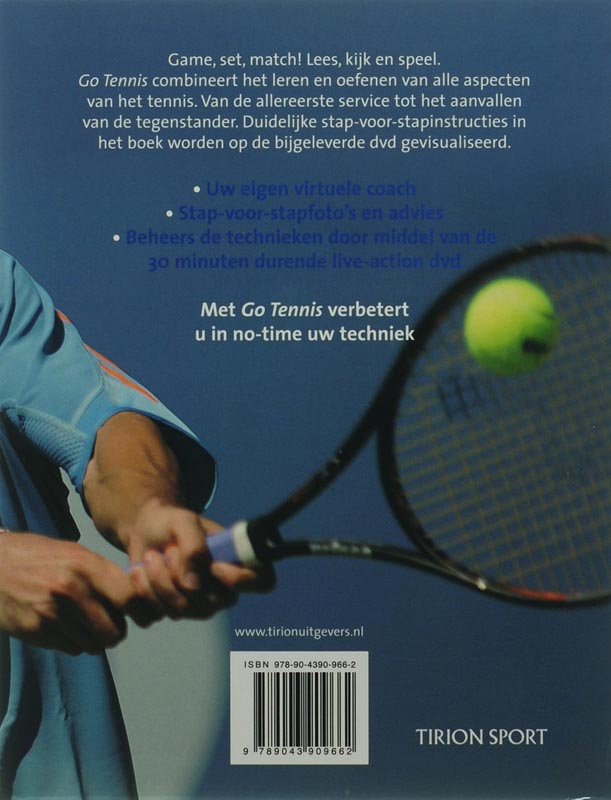 Go Tennis + Dvd achterkant
