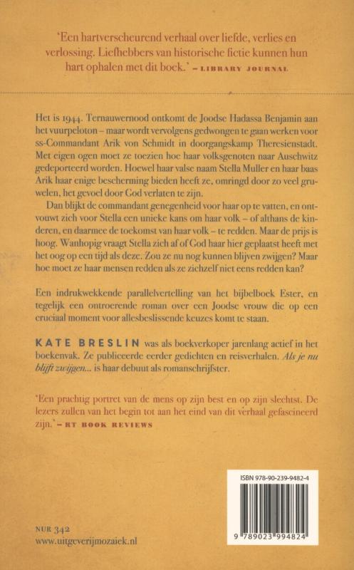Als je nu blijft zwijgen... achterkant