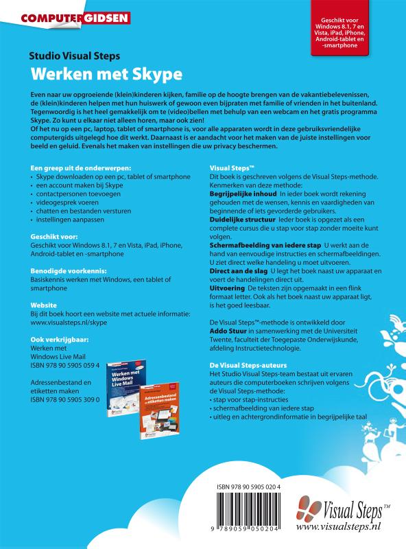 Werken met Skype achterkant