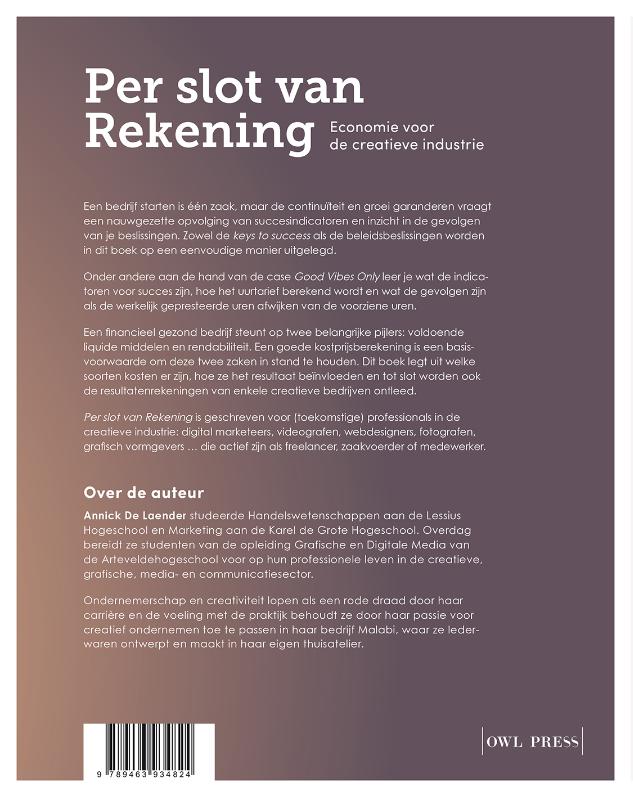 Per slot van rekening achterkant