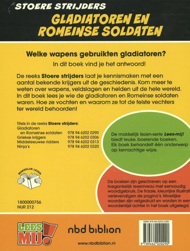 Stoere strijders - Gladiatoren en Romeinse soldaten achterkant