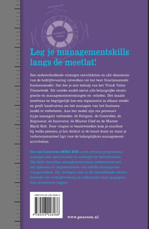 De managermeetlat achterkant