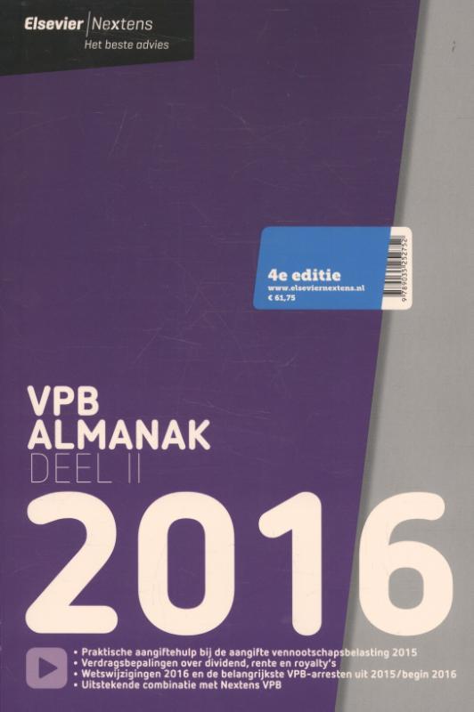 Elsevier VPB almanak 2016