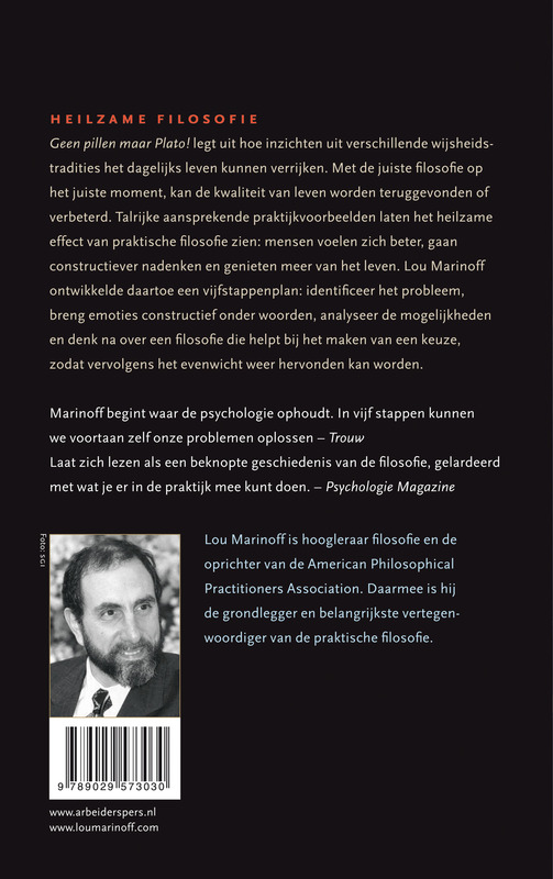 Geen pillen, maar Plato! achterkant