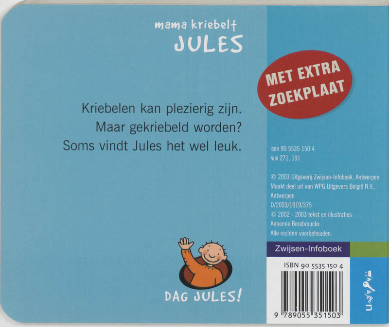 Mama kriebelt Jules / Dag Jules! / 4 achterkant