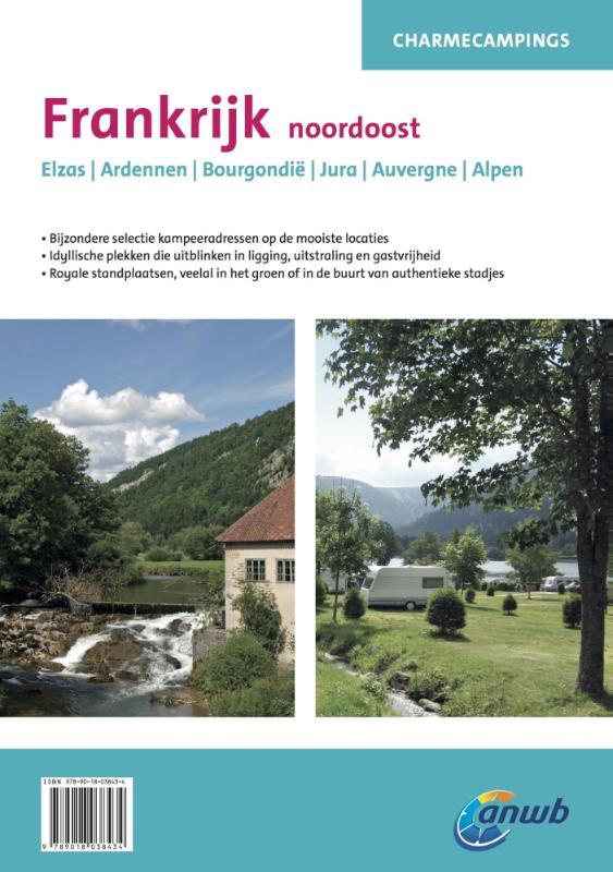 Frankrijk NoordOost / ANWB charmecampings achterkant