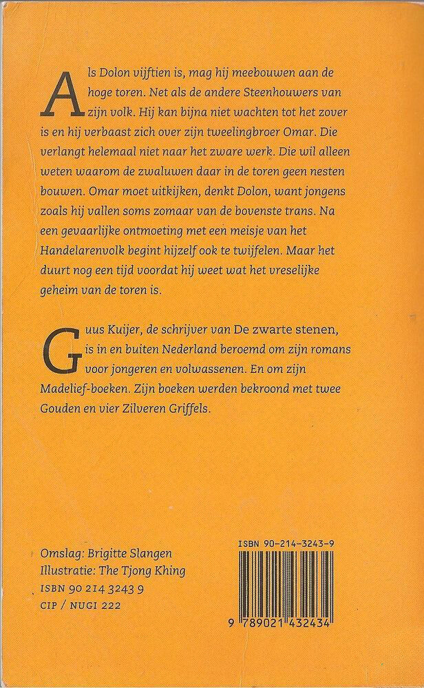 De zwarte stenen / Jeugdsalamander achterkant