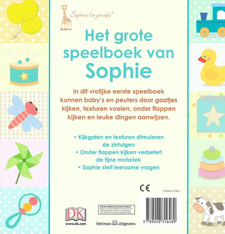 Het grote speelboek van Sophie achterkant