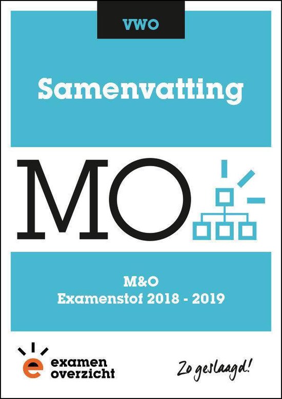boekenbalie_9789492871831_cover ExamenOverzicht - Samenvatting M&O VWO