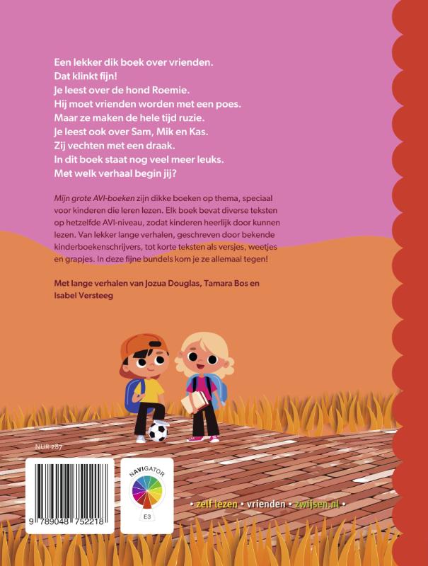 Mijn grote AVI E3 boek over vrienden / Grote AVI-boeken achterkant