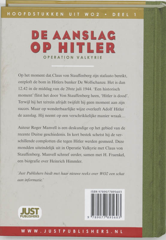 De Aanslag Op Hitler achterkant