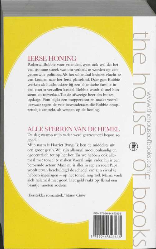 Ierse honing & Alle sterren van de hemel achterkant