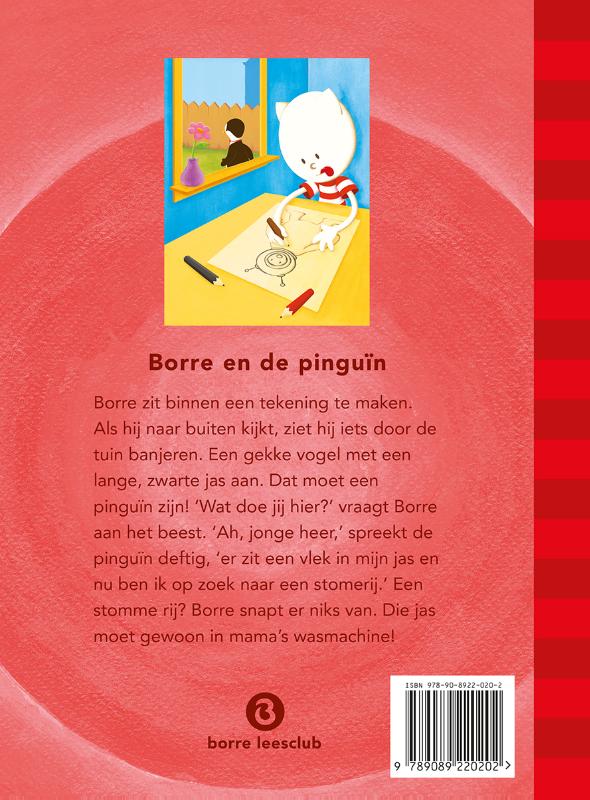 Borre en de pinguin / De Gestreepte Boekjes achterkant