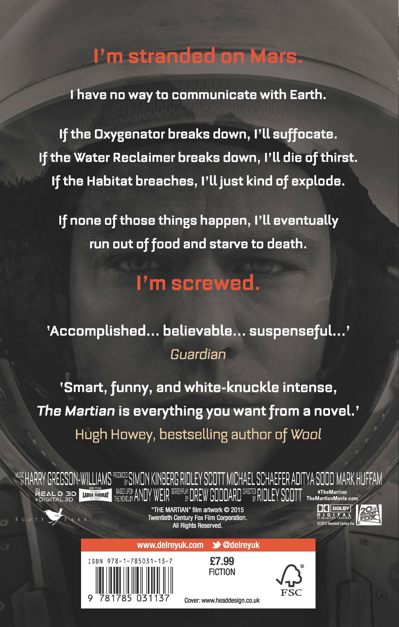 The Martian achterkant