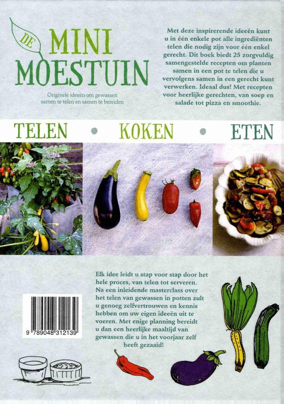 De minimoestuin achterkant