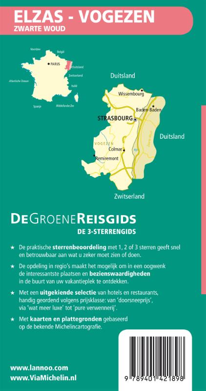 Elzas-Vogezen / De Groene Reisgids Elzas-Vogezen / De Groene Reisgids achterkant