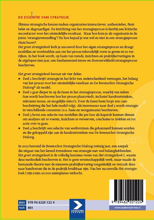 Het groot strategieboek Het groot strategieboek achterkant