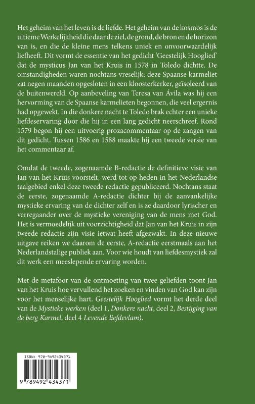 Geestelijk hooglied / Mystieke werken Jan van het Kruis / 3 achterkant