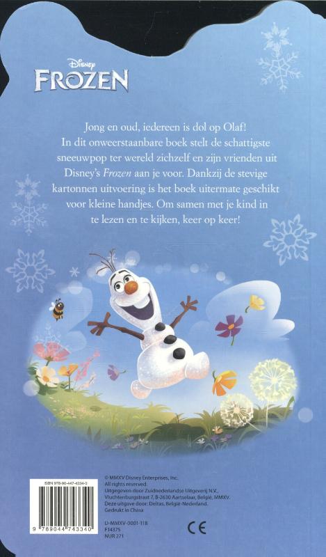 Disney Frozen - Olaf en zijn vrienden achterkant