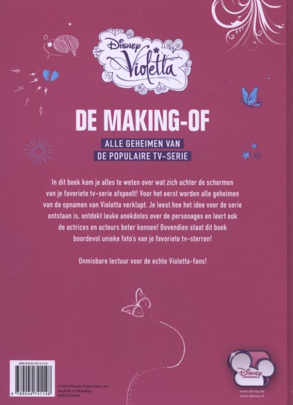 De making of / Disney Violetta achterkant