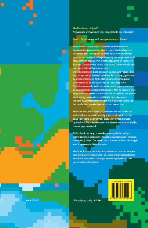 Haal het beste uit jezelf! set 2 ex Organiseren, zelfmanagement en profileren : docentenboek + DVD en studentenboek achterkant