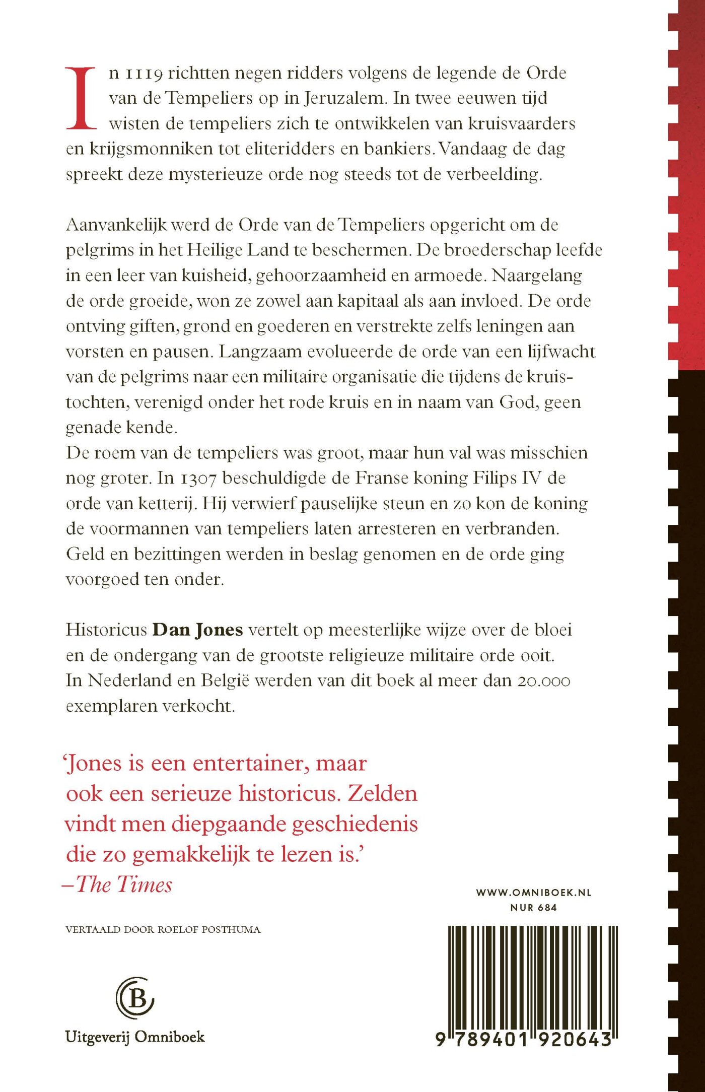 De Tempeliers achterkant