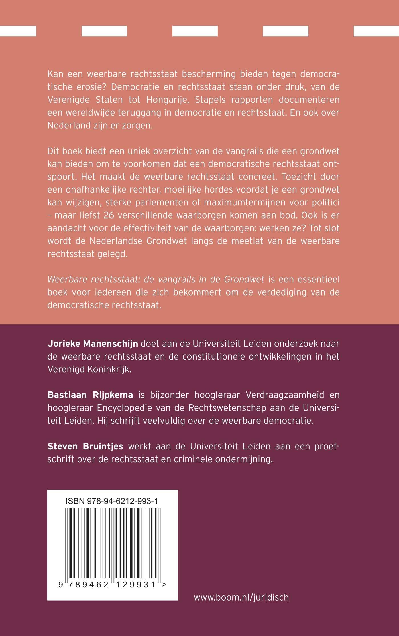 Weerbare rechtsstaat: de vangrails in de Grondwet achterkant