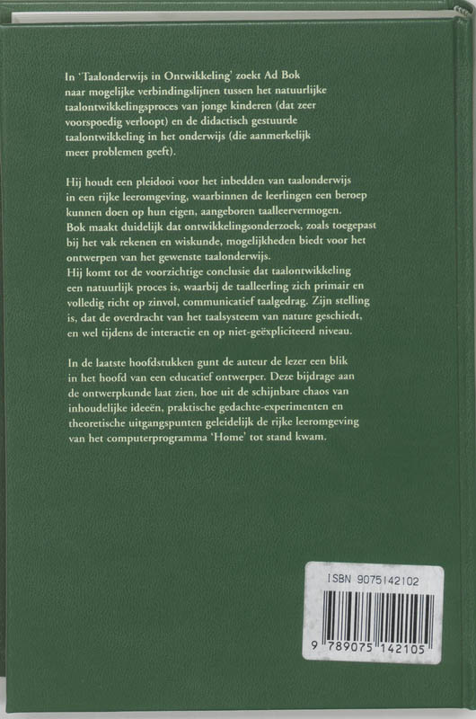 Taalonderwijs in ontwikkeling achterkant