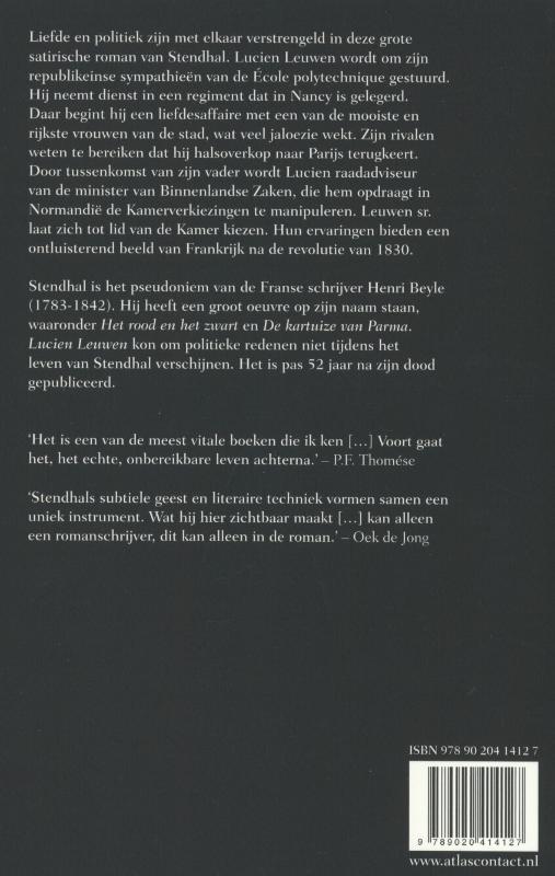 Lucien Leuwen / LJ Veen Klassiek Lucien Leuwen / LJ Veen Klassiek achterkant