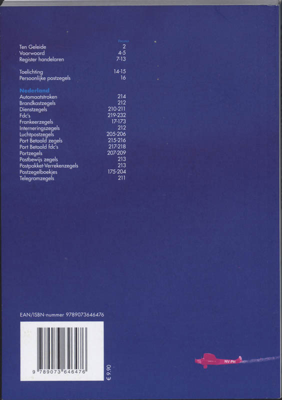 Postzegelcatalogus van Nederland 2009 achterkant