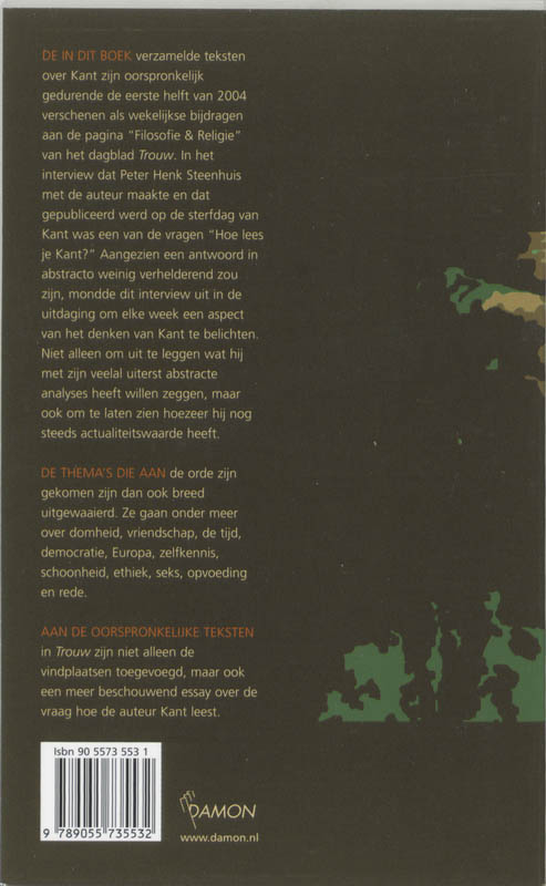 Immanuel Kant En Het Volle Leven achterkant