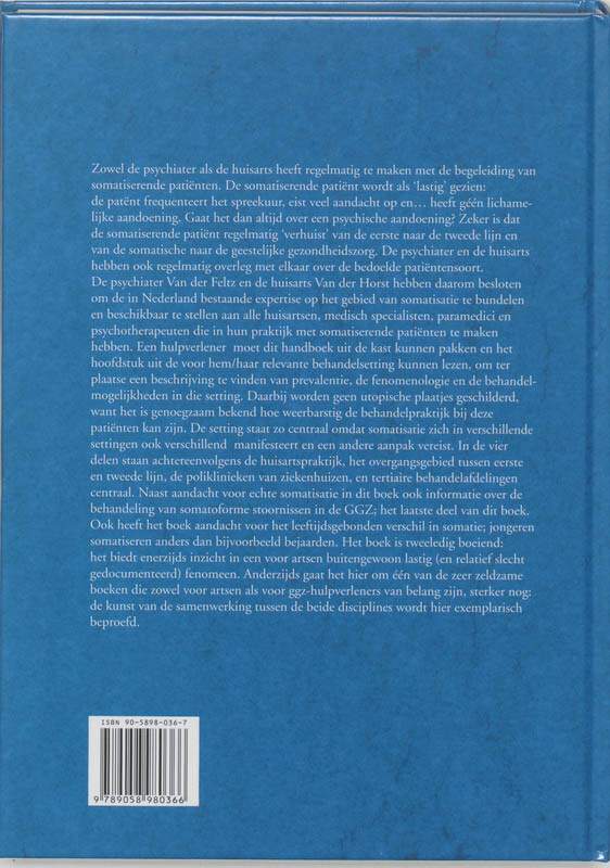 Handboek Somatisatie achterkant