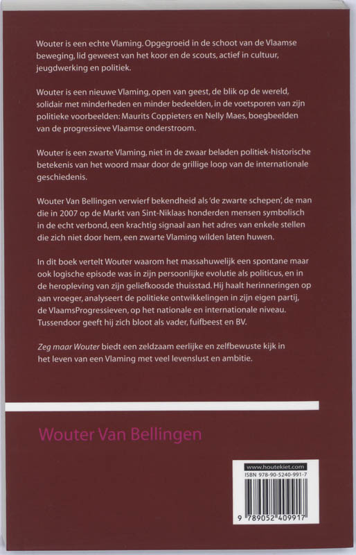 Zeg Maar Wouter achterkant