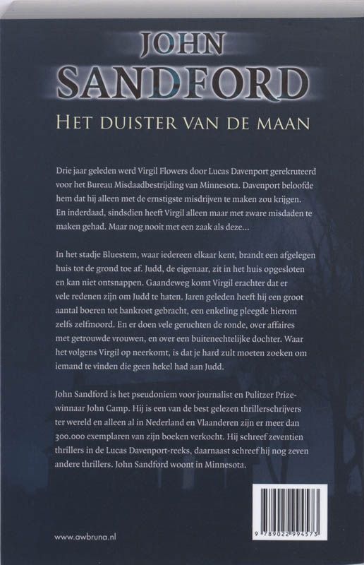 Het duister van de maan / Virgil Flowers / 1 achterkant