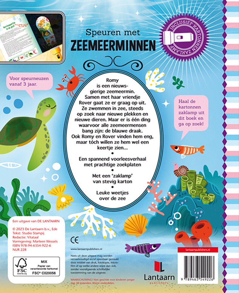 Speuren met zeemeerminnen achterkant