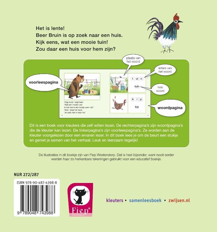 een beer in de tuin! / Kleuters samenleesboeken achterkant