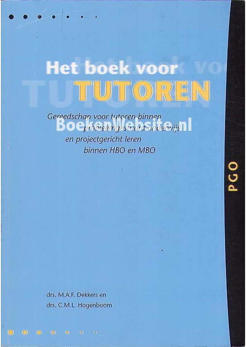 Het boek voor tutoren