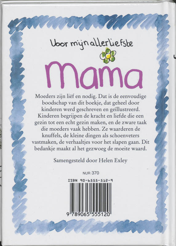 Voor Mijn Allerliefste Mama achterkant