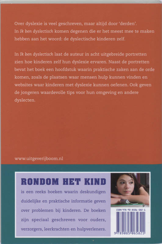 Rondom het kind  -   Ik ben dyslectisch achterkant