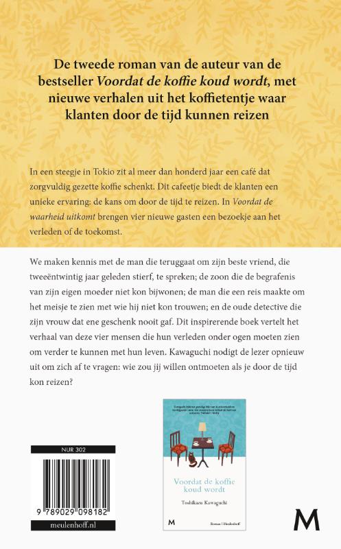 Voordat de waarheid uitkomt / Voordat de koffie koud wordt / 2 achterkant