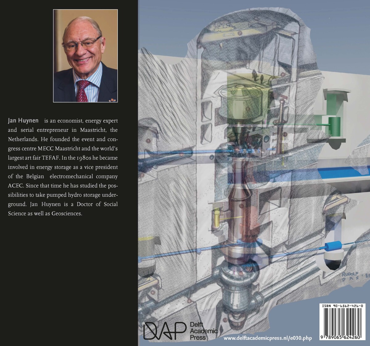 Blue battery for green energy achterkant