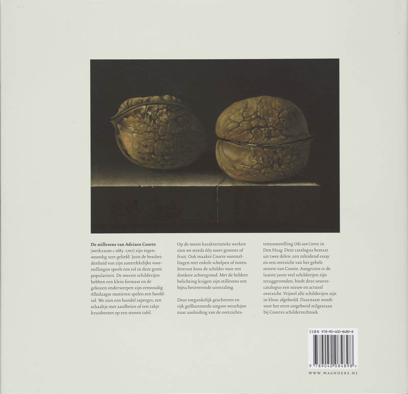 De stillevens van Adriaen Coorte achterkant