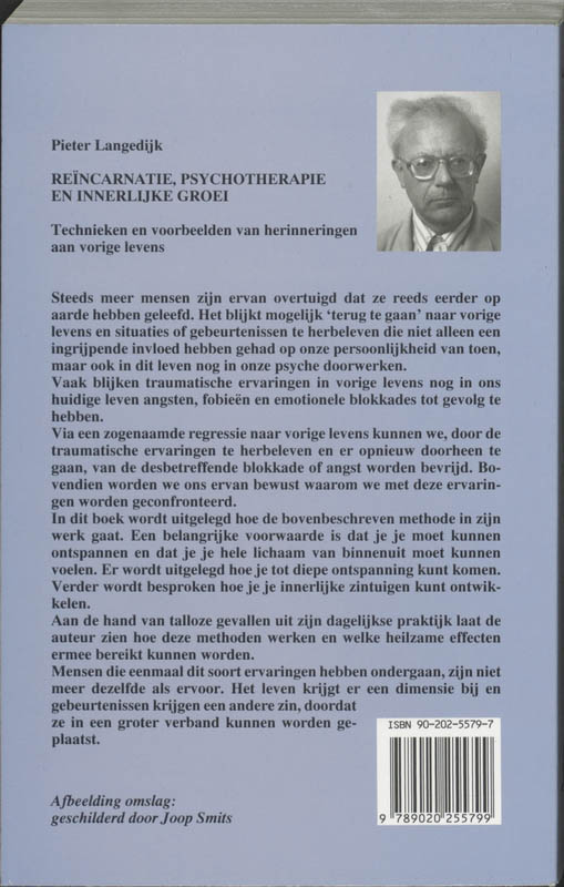 Reincarnatie, psychotherapie en innerlijke groei Reincarnatie, psychotherapie en innerlijke groei achterkant