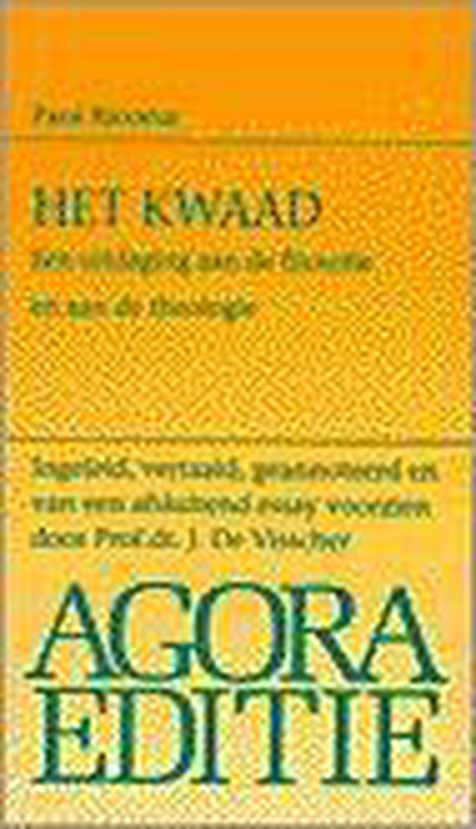 boekenbalie_9789039100295_cover Het kwaad / Agora editie