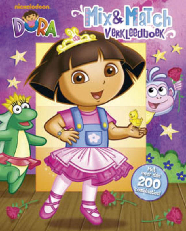 Dora - Mix & Match verkleedboek / Dora