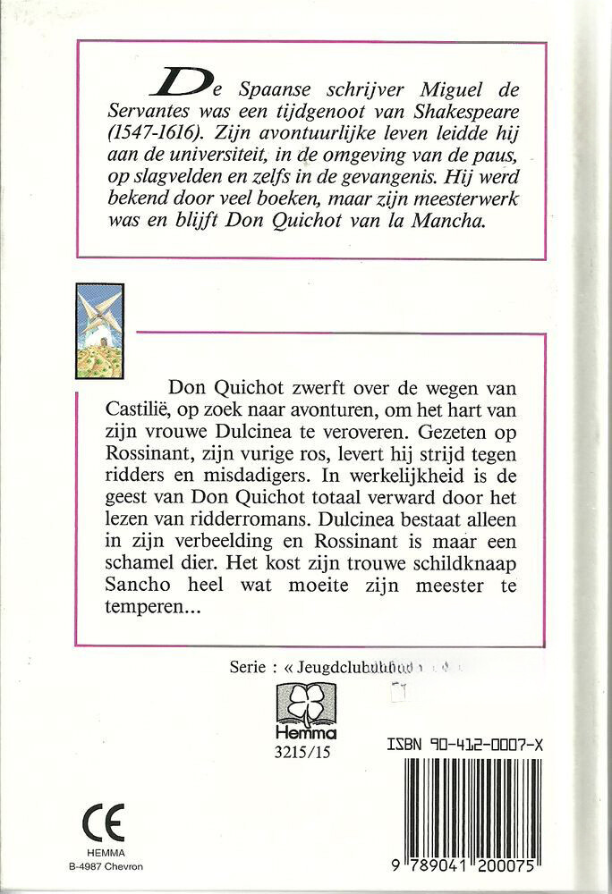 Don Quichot / Jeugdclub / 3215/15 achterkant