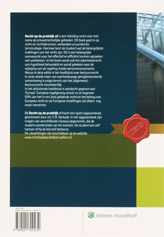 Recht op de praktijk af achterkant