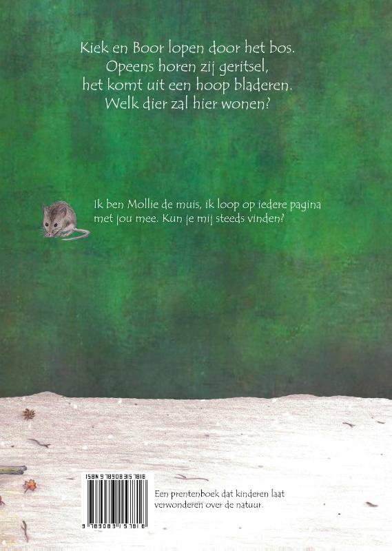 Kiek en Boor en de stekelige bosbewoner achterkant